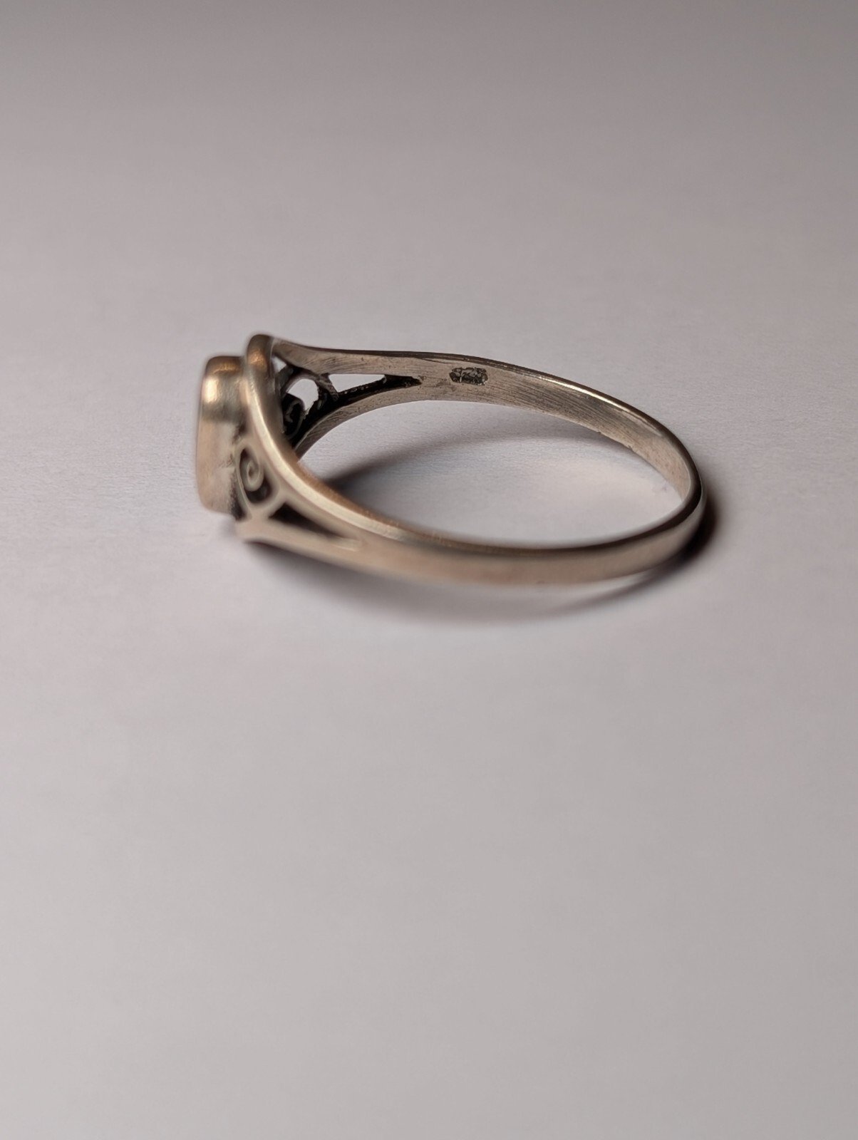 Vintage Sterling Silver Abalone Ring | Size P | 925 Silver - Image 3